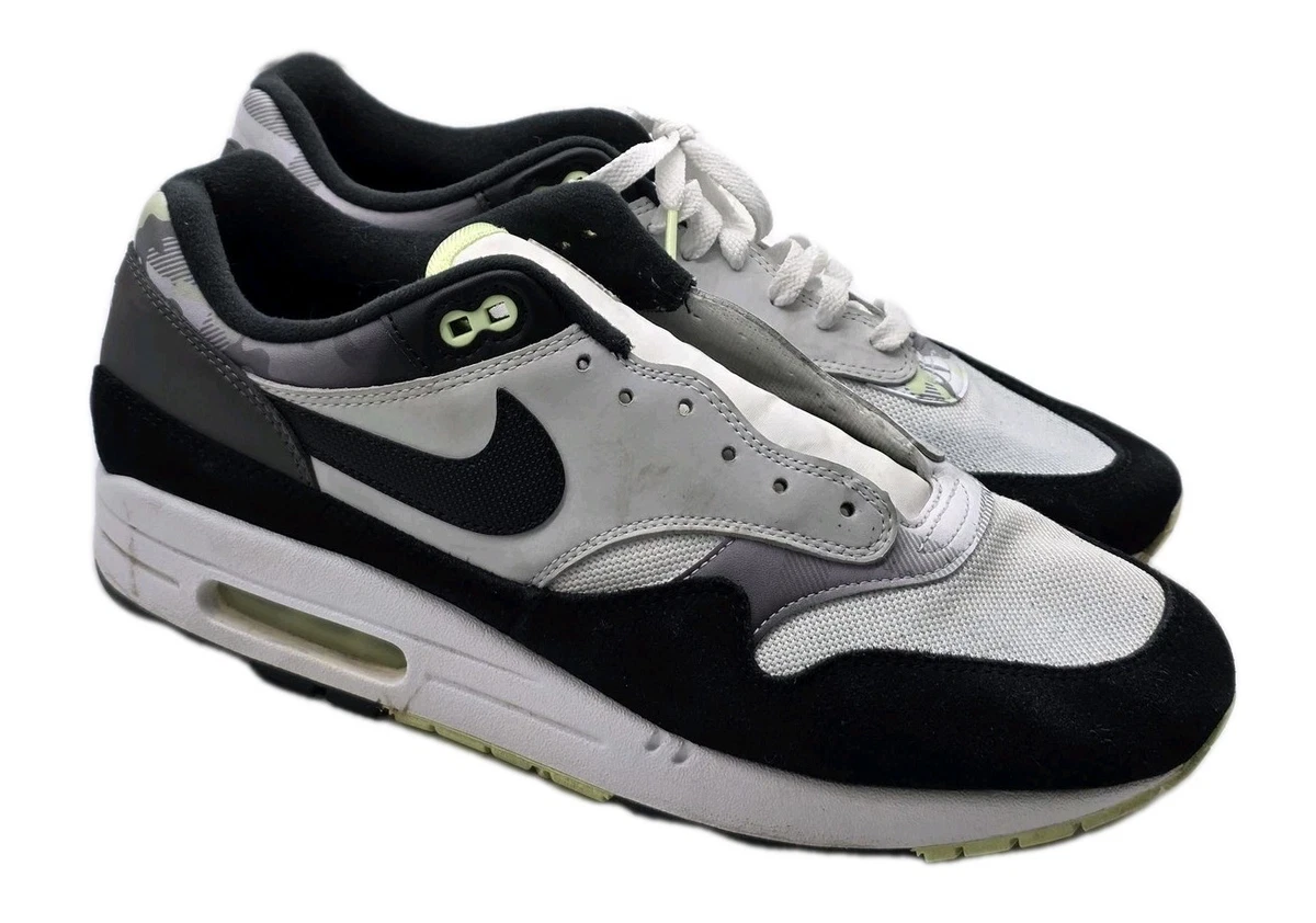 Nike Air Max 1 DB1998-100 White Black Volt Camo Men’s Size 10.5 Sneaker NIKE AIR MAX 1  main image 3