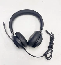 Jabra Evolve2 40 Wired Headphones USB-C Black (HSC130)