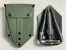 SKILCRAFT US Military 1982 Folding Trench Shovel Tool W/ Plastic Case GREAT COND