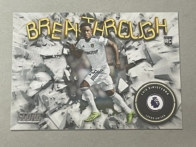 2022/23 PANINI SCORE PREMIER LEAGUE BREAKTHROUGH LUIS SINISTERRA LEEDS UNITED 13