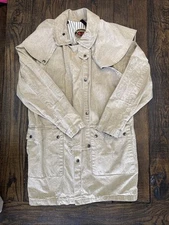 THE AUSTRALIAN OUTBACK COLLECTION BROWN DUCK CANVAS DUSTER RANCH JACKET MENS XL