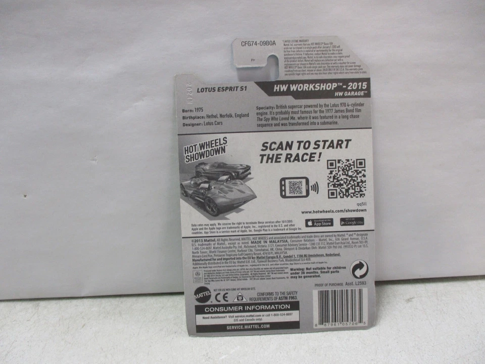 Hot Wheels James Bond 007 El espía que me amó Lotus Esprit S1 Foto 2 de 2