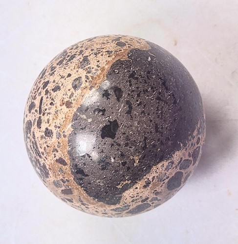 Aragonite Puddingstone Sphere 54mm Unique Stone Home Decor Gift or Healing 6183 - Picture 8 of 10