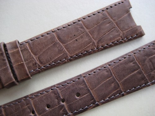 GENUINE TUDOR MEN'S WATCH BAND STRAP GRAY GREY LEATHER 20 x 17 mm NEW - Picture 7 of 12