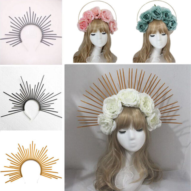 Hair Band Goddess Headdress Halo Crown Headband Gold Gift Rose Flower Crowns
