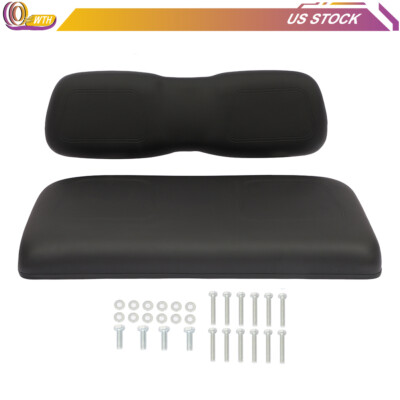 High Quality Golf Cart Front Black Seat Cushion Set Fits Club Car DS