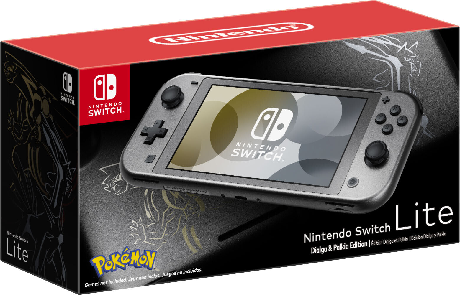 Nintendo Switch Lite – Black – Pokemon Dialga & Palkia Edi- Brand New -In Stock