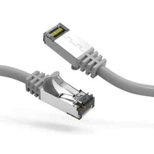 3Ft CAT8 S/FTP Ethernet Network Cable Gray 26AWG