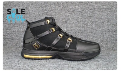 NIKE ZOOM LeBron 3 Black Gold Revlon High Top Men's Shoes Sneakers