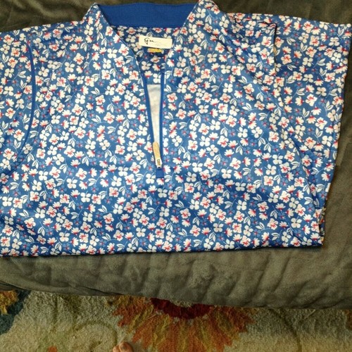 Greg Norman Ladies Golf shirt; "M" Floral, Play Dry, Sleeveless, Trending, cool - Picture 5 of 5