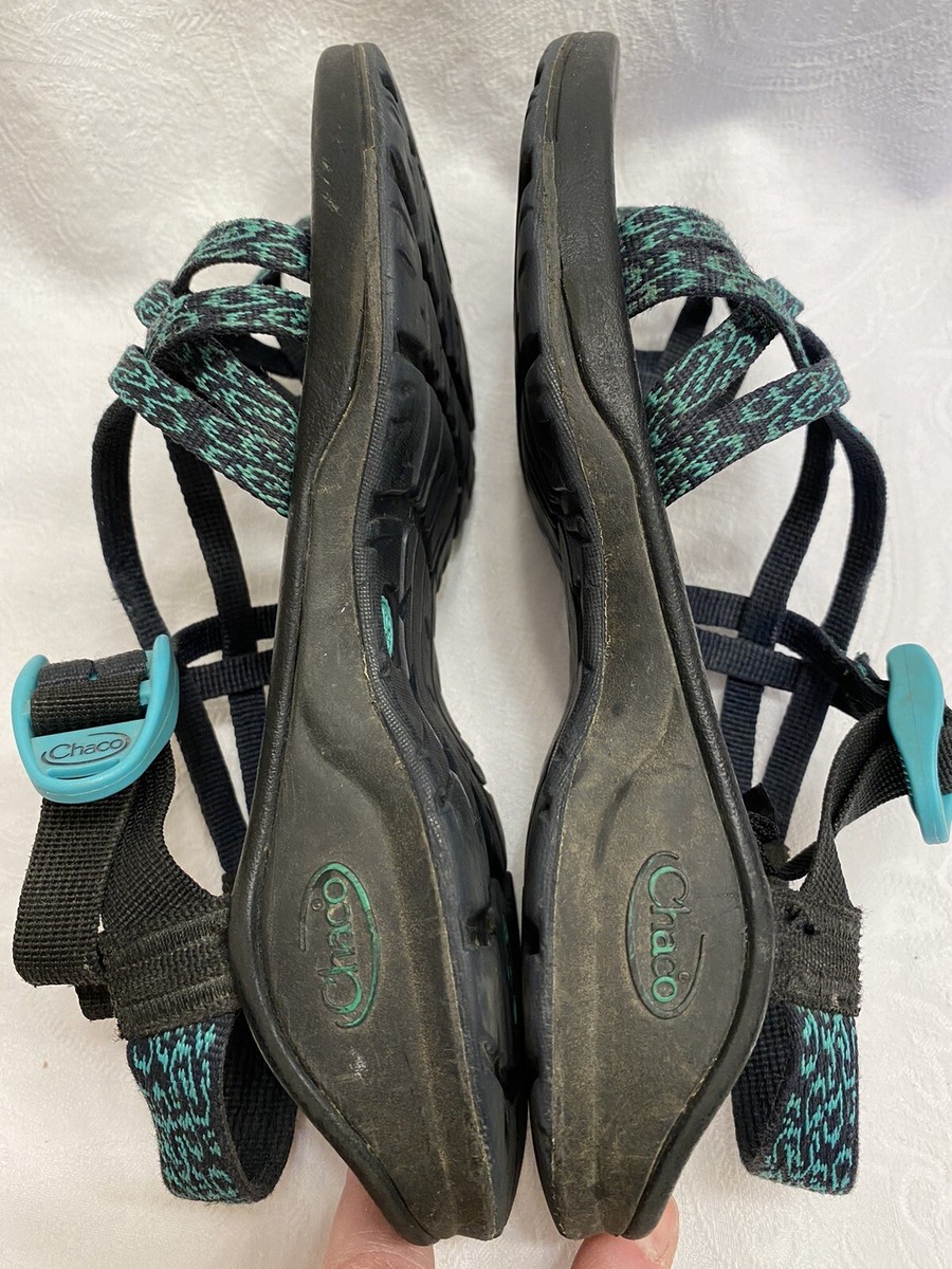Chaco Sandal Teal/Black Two Strap Womens Size 7M Shoes | eBay display picture 1