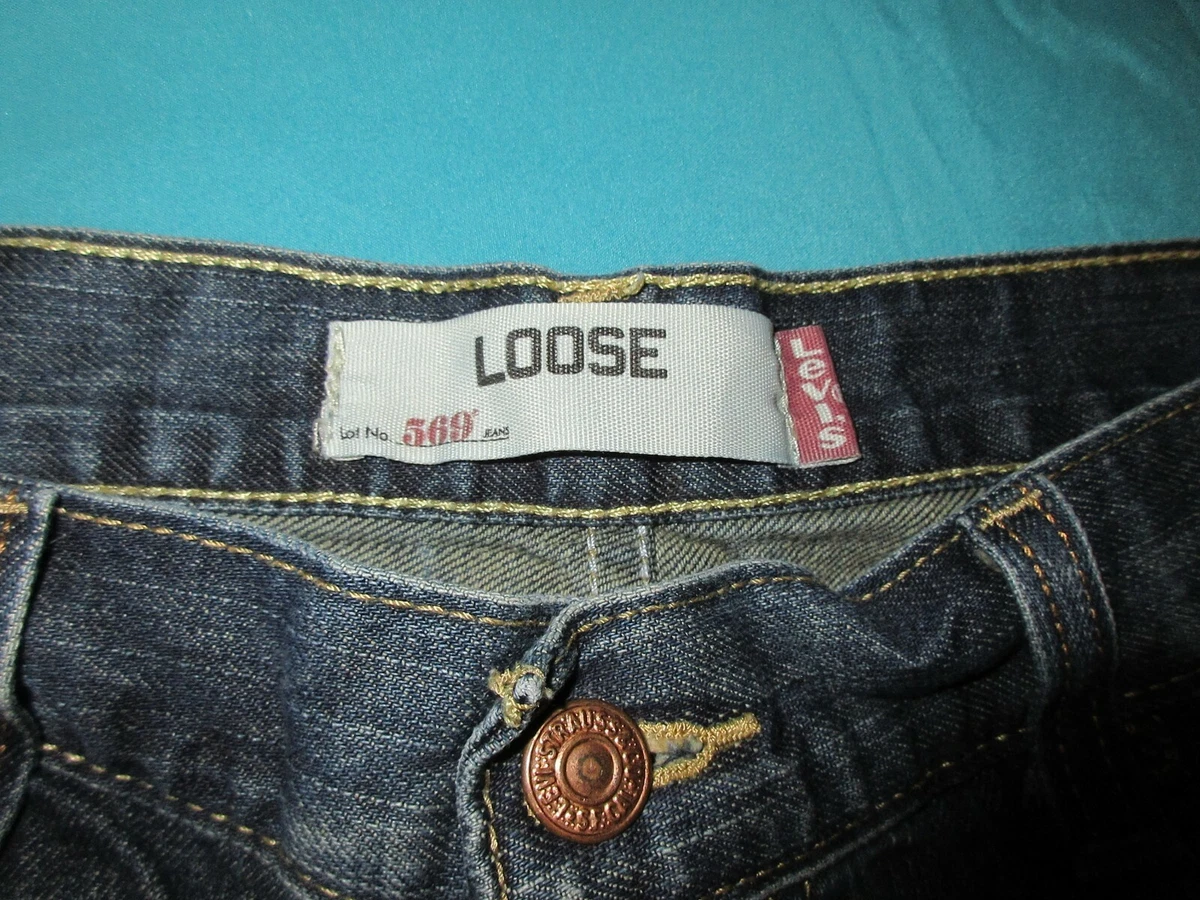Levis 569 best sale shorts size 34