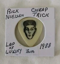 Cheap Trick Rick Nielsen Guitar Pick 1988 Lap of Luxury Tour Very Rare