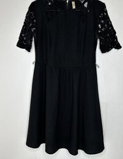 Target Xhilaration Black And Lace Fit and Flare A-line Women's Dress Medium M