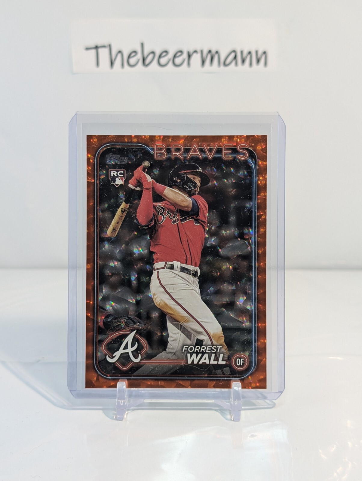 2024 Topps Series 2 Forrest Wall Rookie #391 Orange Foil RC /299 Atlanta Braves