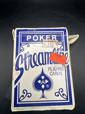 Streamline POKER Playing Cards NO.1 Plastic Coated Smooth Finish Deck Game