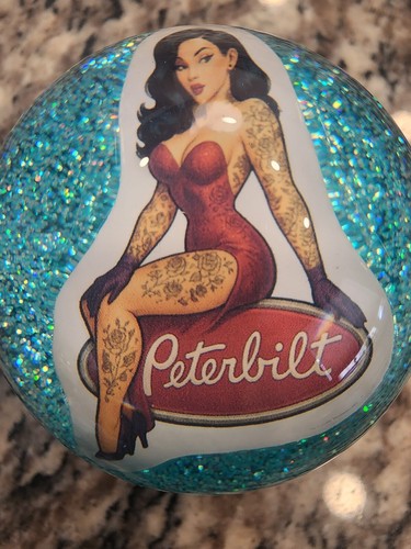 Peterbilt Shift Knob Pool Ball Custom Shifter Knob, Hot Rod, Rat Rod, Mooneyes - Picture 6 of 7