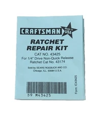 NEW Craftsman 1/4" Repair Kit 43425 for Non-Quick Release Ratchet 43174