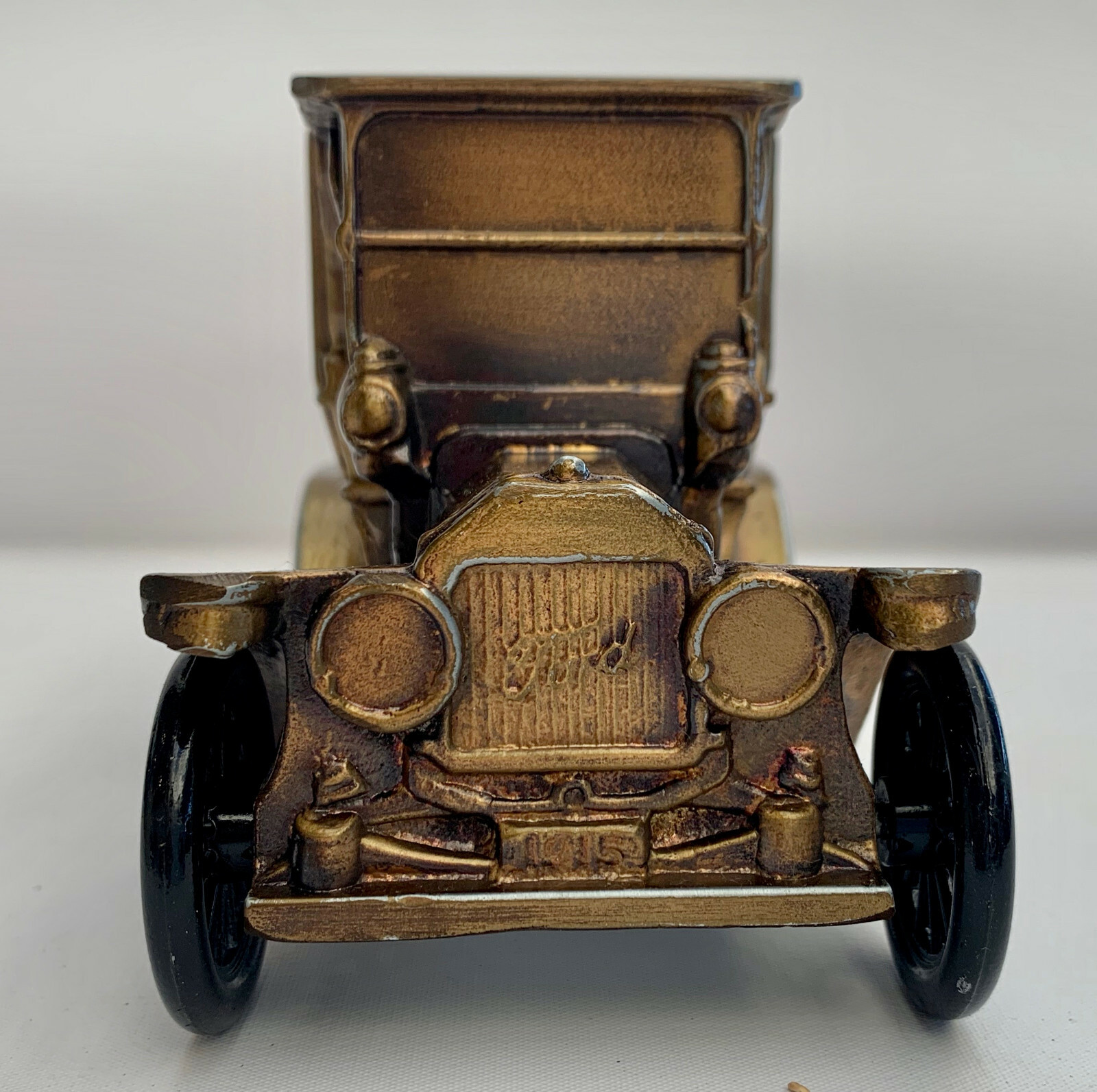 ANTIQUE AUTO COIN BANK PIGGY BANK BANTHRICO 1915 FORD OMNIBUS VINTAGE