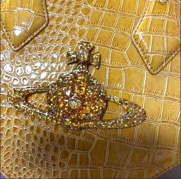 Vivienne Westwood Heart Croc Embossed Women's Shoulder Bag Handbag