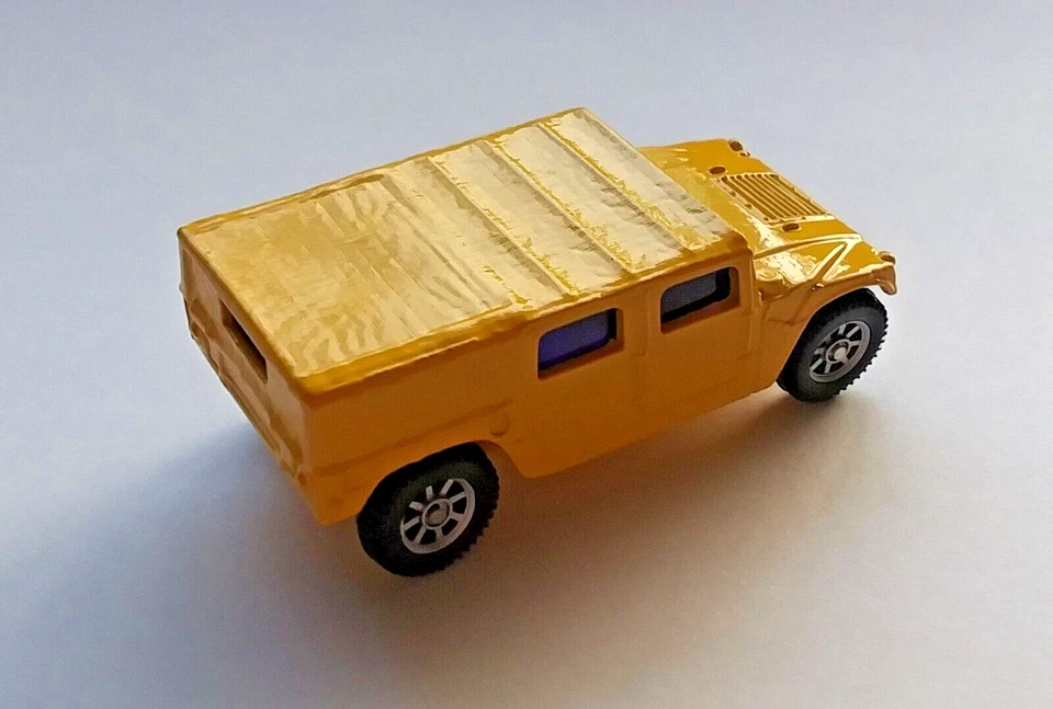 Maisto Commando Humvee Hummer 2 1/2" Inches, Rare Yellow Version, Out of Package - Image 3 of 4