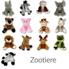 Pl&uuml;schtiere Schmusetiere Stofftiere I Zootiere - H: 16,5 cm