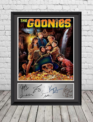 The Goonies signiert Foto Poster Druck Film Memorabilia