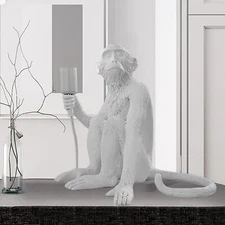 Monkey Table Light Resin Desk Accent Lamp for Children's Living Room Bedside USA