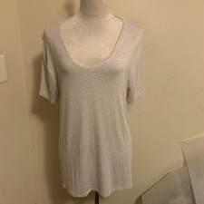 Nine West Soft Spun Women’s V- Neck Short Sleeve Tunic Size XL