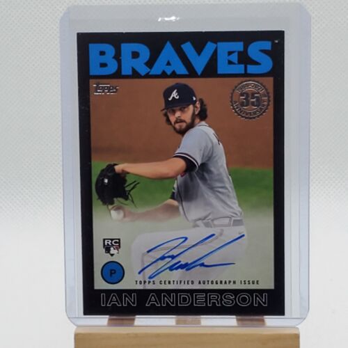 2021 Topps Ian Anderson On Card Auto #141/199 RC Rookie Braves #86B-IA - Photo 1 sur 2