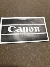 Early 1980  s Canon Product Guide