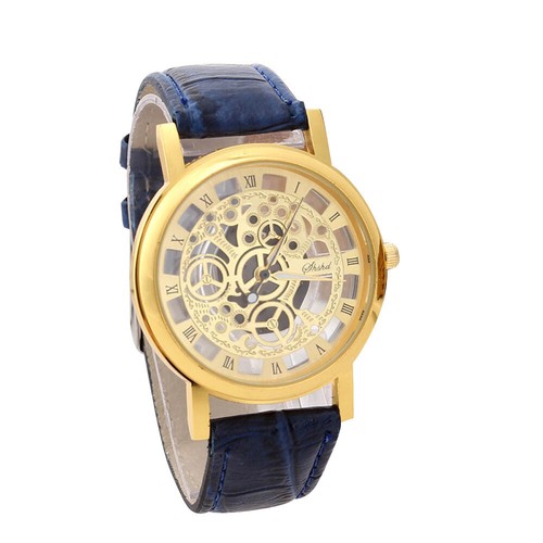 Men Luxury Stainless Steel Quartz Military Sport Watch Leather Band Wrist Watch - Picture 12 of 29