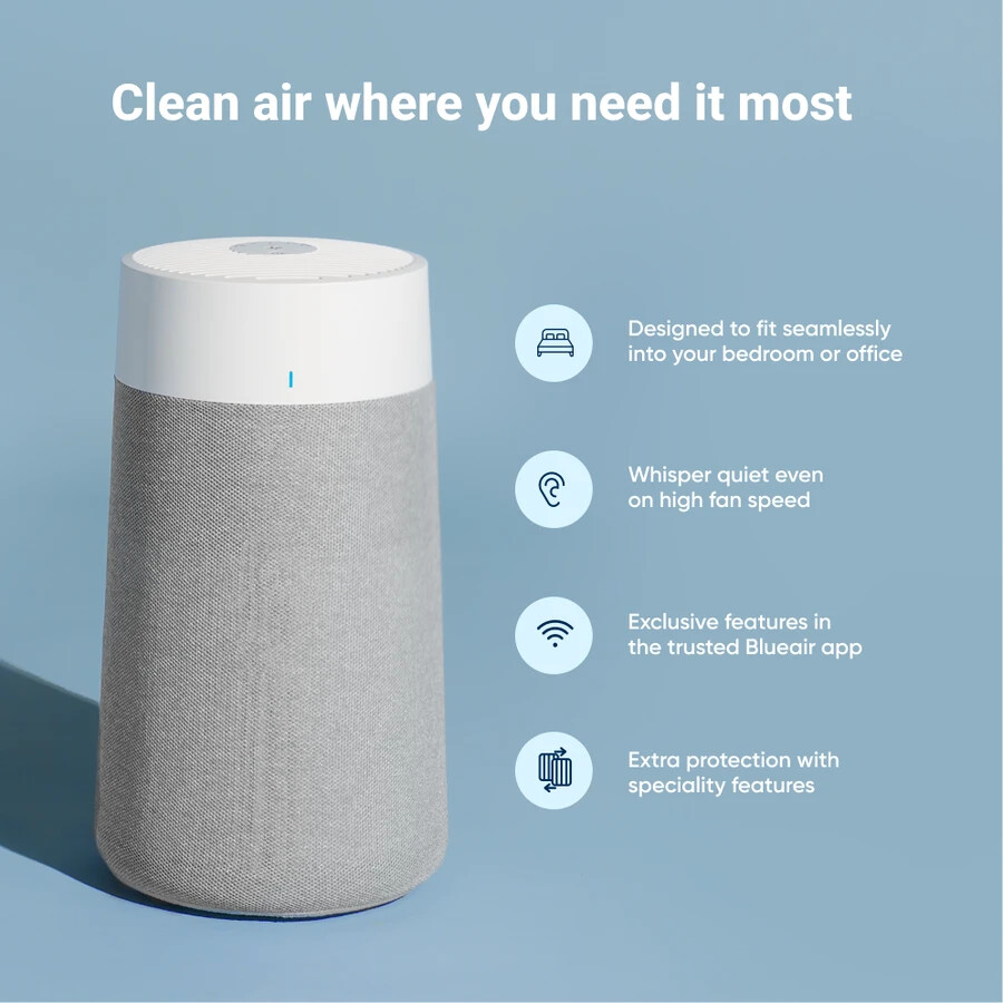 Blueair Blue Pure 411a Max Air Purifier White (88263714) 689122023007