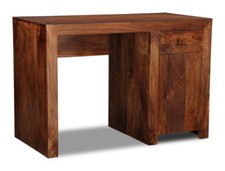 SOLID MANGO WOOD DAKOTA 1 DOOR DESK NEW INDIAN FURNITURE 