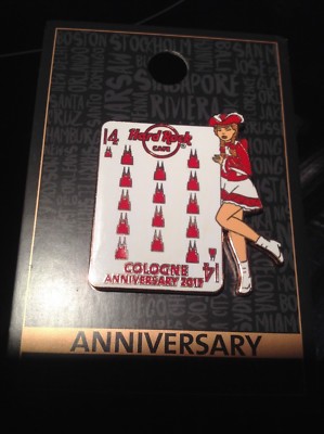 HRC Hard Rock Cafe Cologne 14th Anniversary (Copper) Pin 2017, LE 100