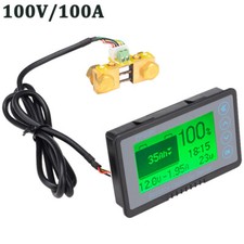 TF03K 100V 350A Coulomb Counter Meter Battery Capacity Indicator Voltage Display