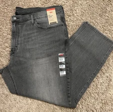 Levi's 541 Athletic Taper Jeans Gray W Stretch Big & Tall 44X30 RT$79.5 0078