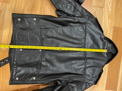 Montgomery Ward Vintage leather motorcycle jacket size 36 Quality