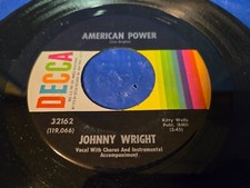 Johnny Wright    American Power - 7" VINYL 45 RPM