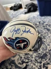 Jeff Fisher Tennessee Titans Autographed Mini Helmet