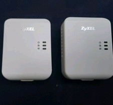 ZyXEL PLA4225 PLA4205 HD Powerline 500 Mbp Wall-plug Adapters Pair. Pre-owned