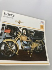 Excelsior 250 Talisman STT1 1952 Collectible Motorcycle Card Atlas UK