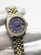 Rolex Datejust 279383RBR Diamond Bezel Lavander Dial 18K Gold Steel Box Paper 2