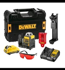 DeWalt DCE0811D1R-GB 12v XR Cordless 2x360 Red Beam Laser Level 50m +Accessories