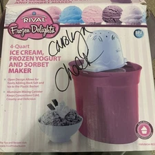 Frozen Delights | Ice Cream, Frozen Yogurt & Sorbet Maker (4-Quart) Red