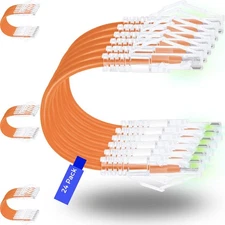 Patch Cables Cat6/ Cat6a 1ft (24 Pack) Slim, Cat6a Ethernet Patch Cable 10G S...