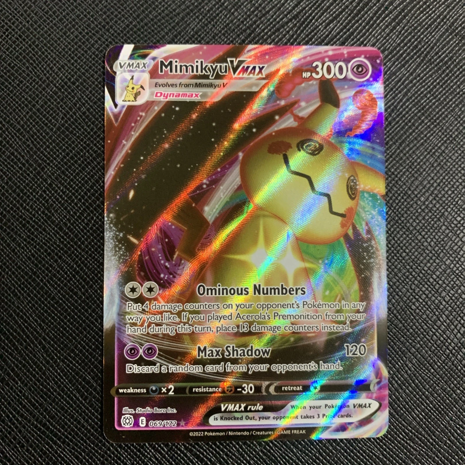 Mimikyu VMAX 069/172 Swsh09: Brilliant Stars Holo LP