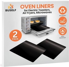 Toaster Oven Liner   Compatible with Breville, Cuisinart, Black  Decker, 9x11