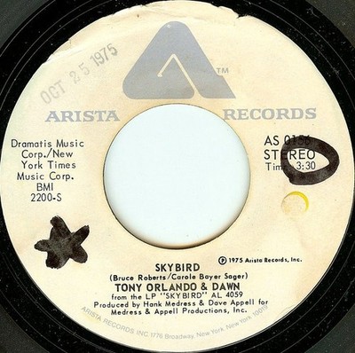 Tony Orlando & Dawn - Skybird / That's The Way A Wallflower Grows, 7'', (Vinyl)