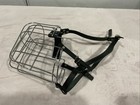 BRONZEDOG Dog Muzzle German Shepherd Wire Basket Metal Mask Leather XLARGE, NEW